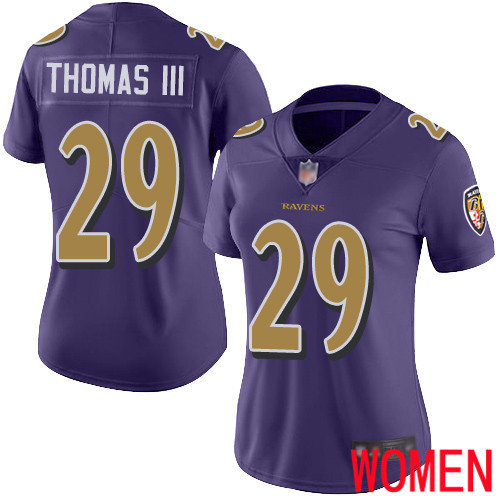 Baltimore Ravens Limited Purple Women Earl Thomas III Jersey NFL Football 29 Rush Vapor Untouchable